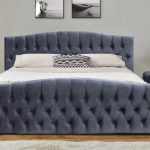 Plush Velvet Ottoman Storage Bed Frame 3